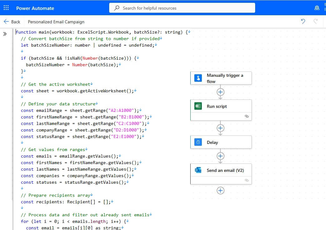 office365_power automate flow sample image